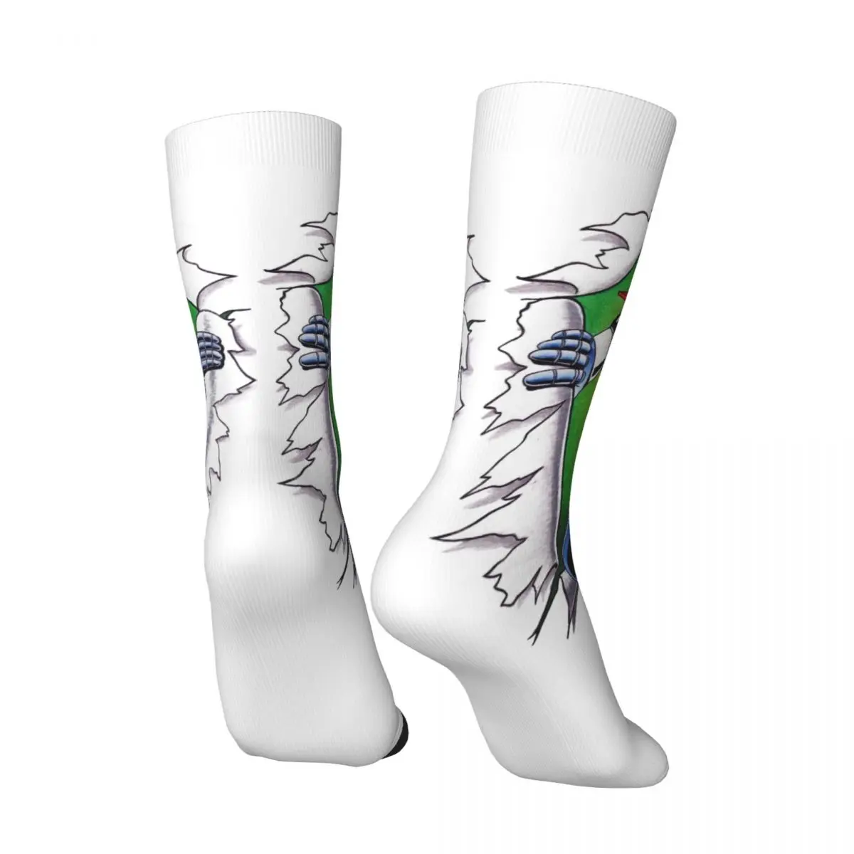 Chaussettes Goldorak et Mazinger Z, aventure blanc et vert – Image 5
