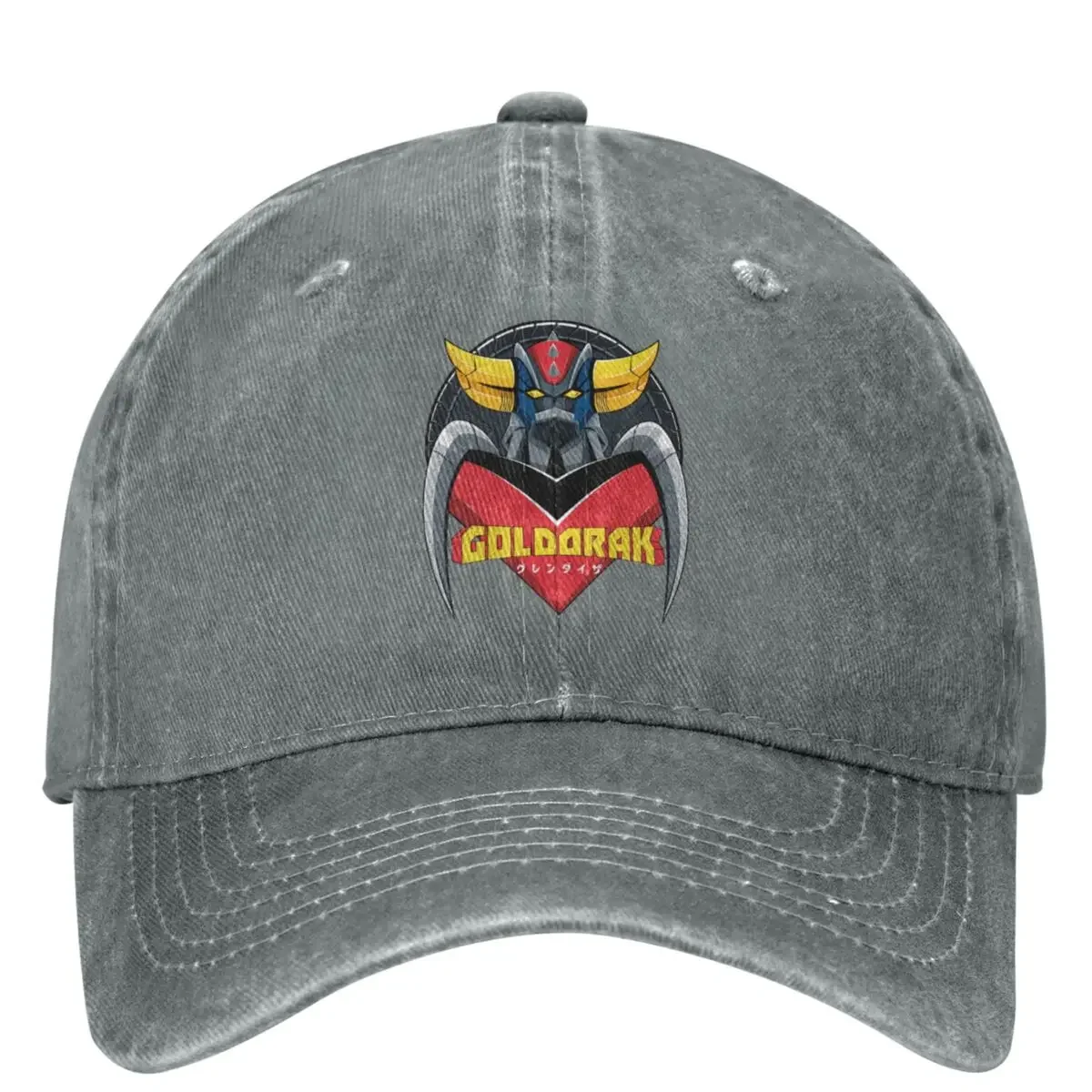 Casquette Goldorak Gris effet Jeans ajustable