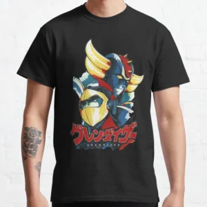 T-shirt Goldorak Galaxy noir en coton mélangé
