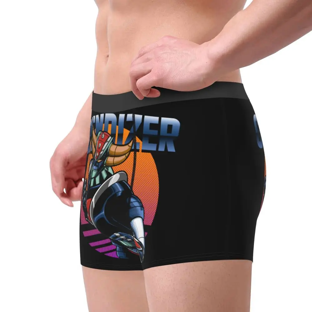 Boxer Goldorak noir et orange avec intérieur 100% coton – Image 2