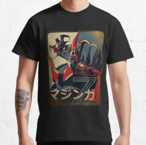 T-shirt Grendizer UFO noir, univers Mazinger Z