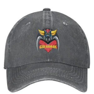 Casquette Goldorak gris foncé style jeans ajustable