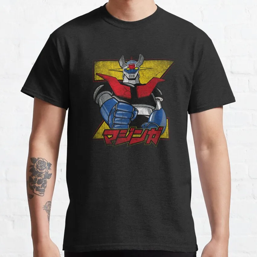 T-shirt Goldorak Grendizer noir en coton