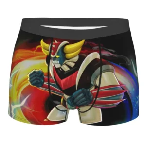 Boxer Goldorak multicolore au style rétro-futuriste