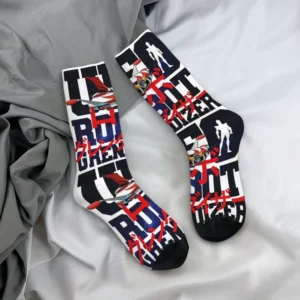 Chaussettes Goldorak Grendizer Jet blanc, noir et rouge
