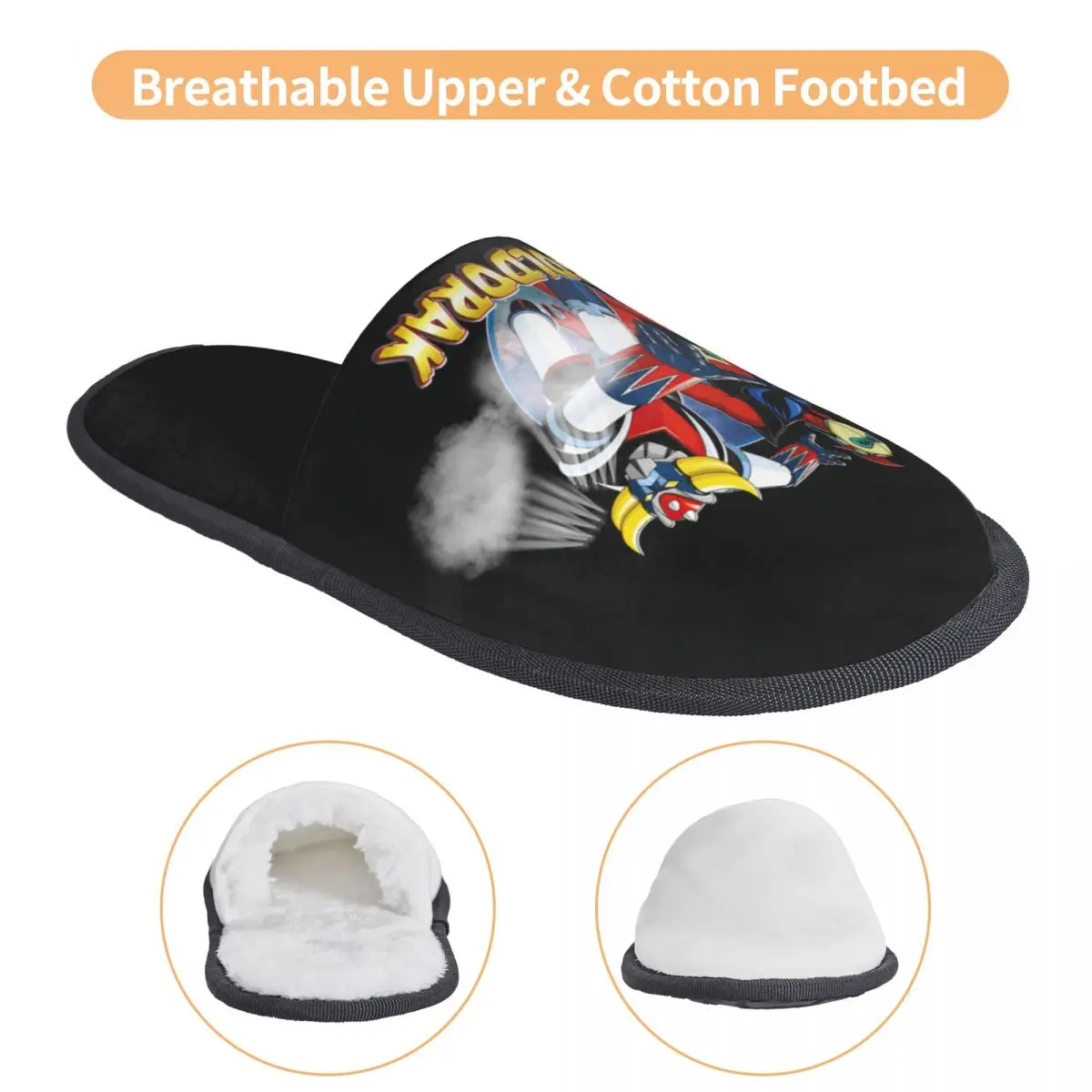 Pantoufles Actarus Goldorak UFO Robot en 100% Polyester – Image 3