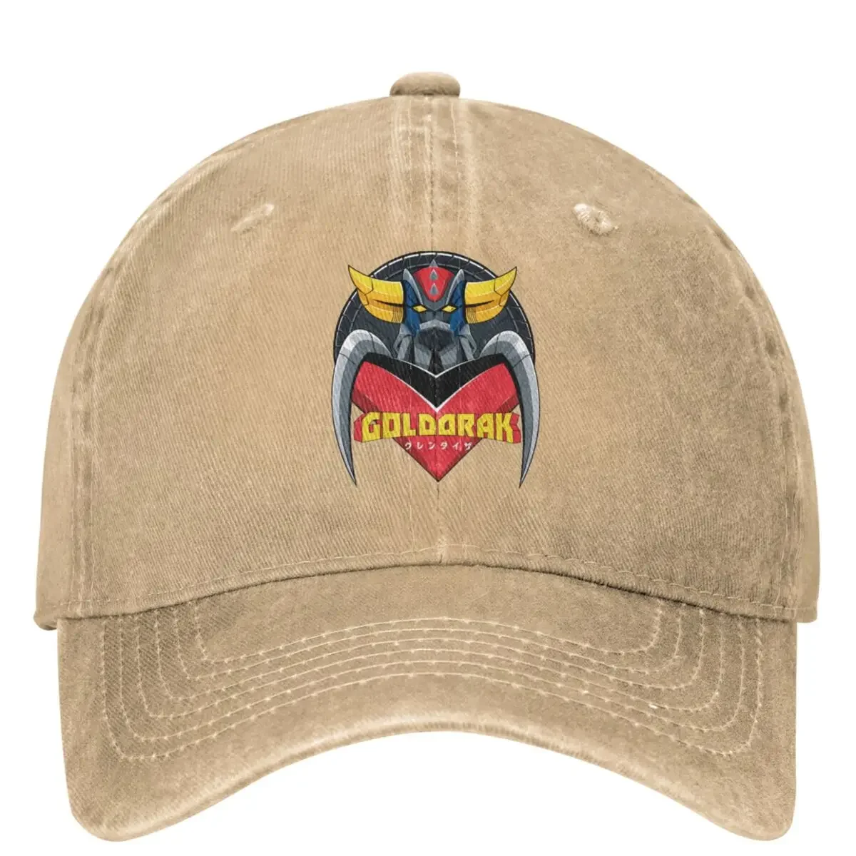 Casquette Goldorak kaki style jeans ajustable