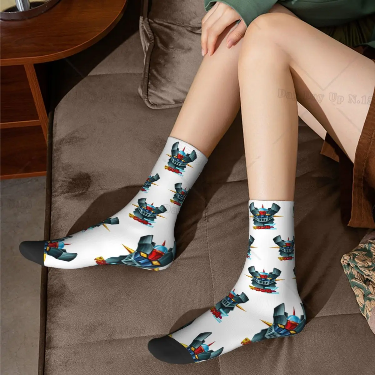Chaussettes Goldorak blanches en coton - Mazinger Z – Image 3