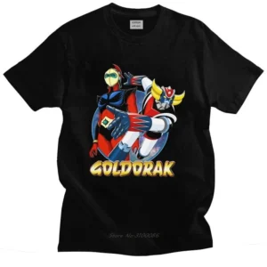 T-shirt noir Goldorak motif Pack Retro