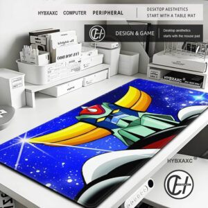 Tapis gaming Goldorak multicolore esprit années 80
