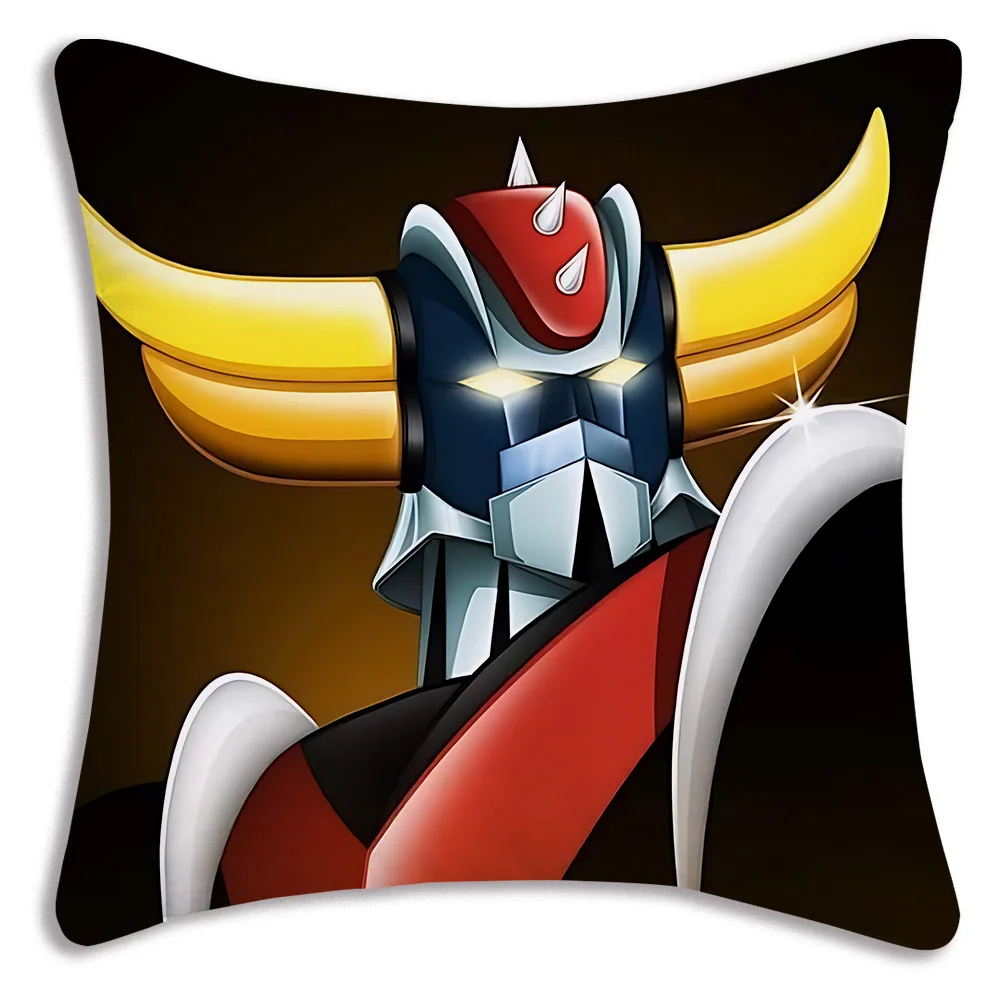 Housse de coussin Goldorak double face et lavable