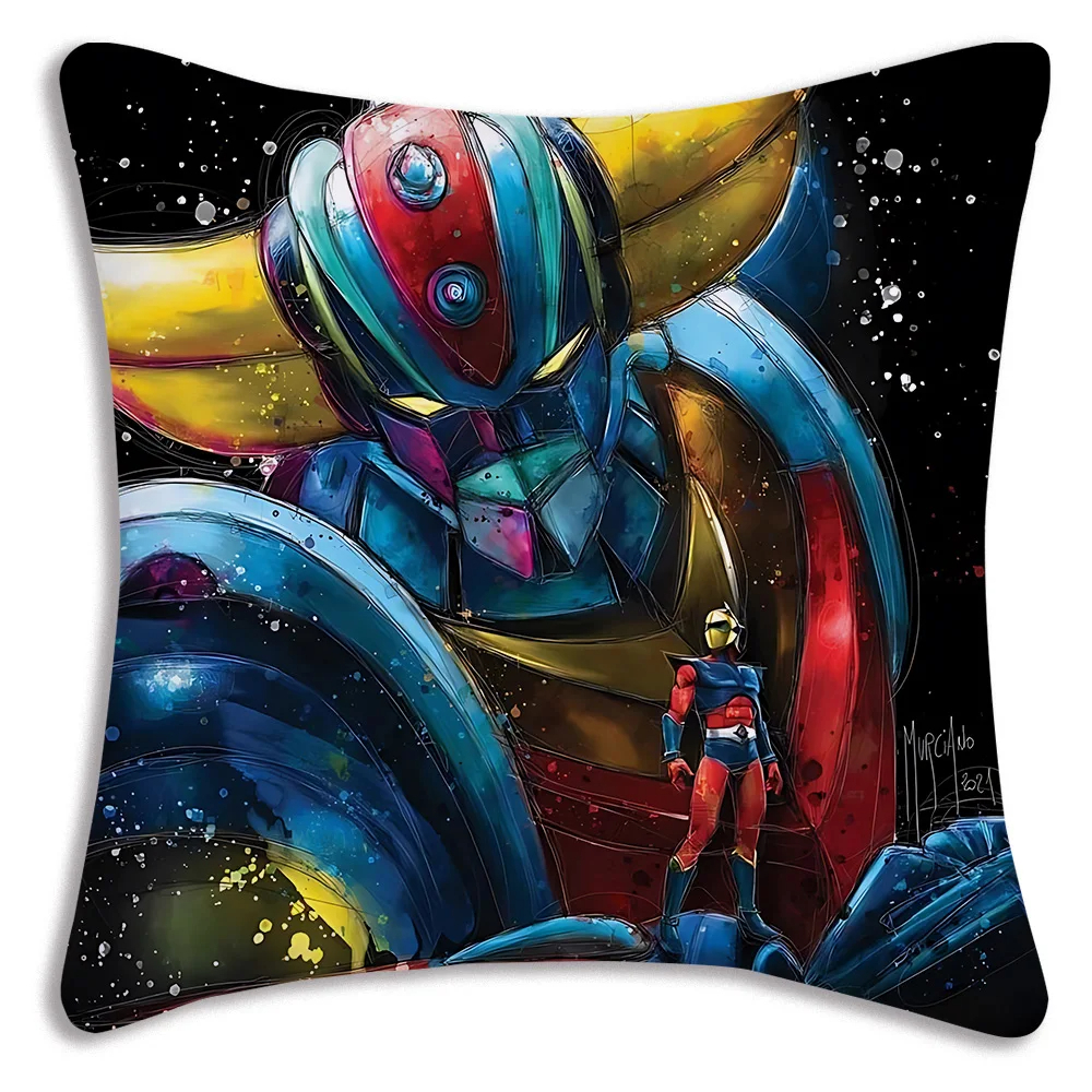 Housse de coussin Goldorak à designs cultes