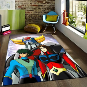 Tapis Goldorak Grendizer multicolore en 100% Polyester