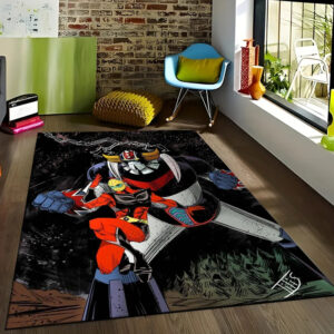 Tapis multicolore Goldorak aux motifs des années 80