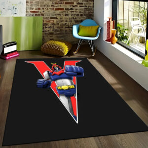 Tapis Goldorak multicolore doux et antidérapant