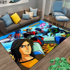 Tapis Goldorak multicolore lavable en machine