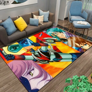 Tapis Goldorak multicolore esprit rétro gaming