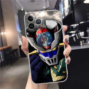 Coque Goldorak en TPU transparent doux pour iPhone 12, 13, 14, 15 et 16