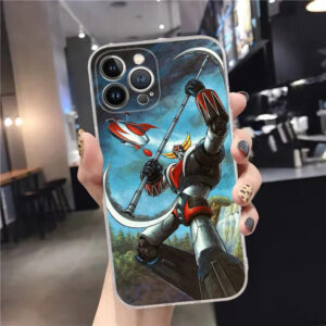 Coque iPhone Goldorak anti-chocs en TPU transparent doux