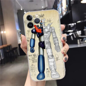 Coque Goldorak en TPU transparent doux pour iPhone